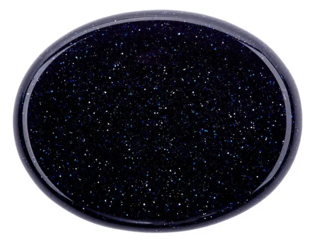 Blue Goldstone tumbled stone medium size