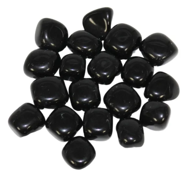 Black Obsidian tumbled stone each