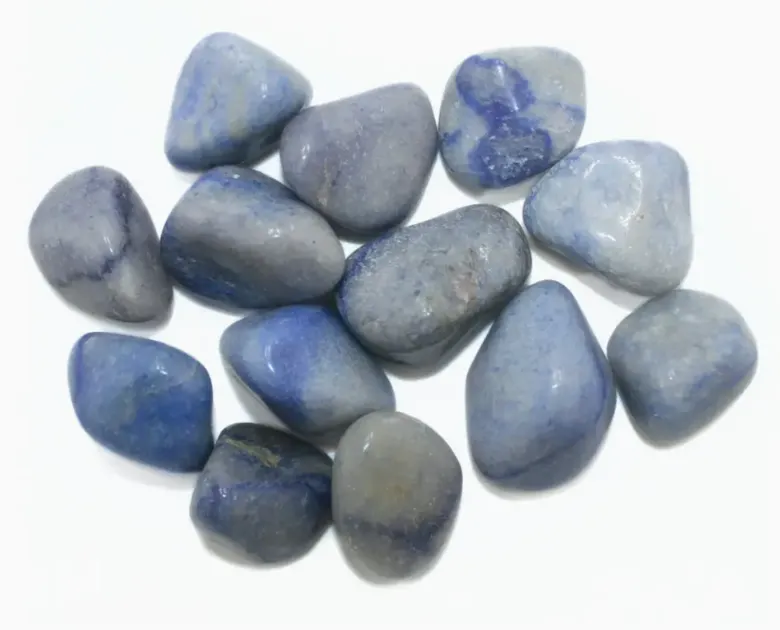 Blue Quartz  metaphysical gemstone each