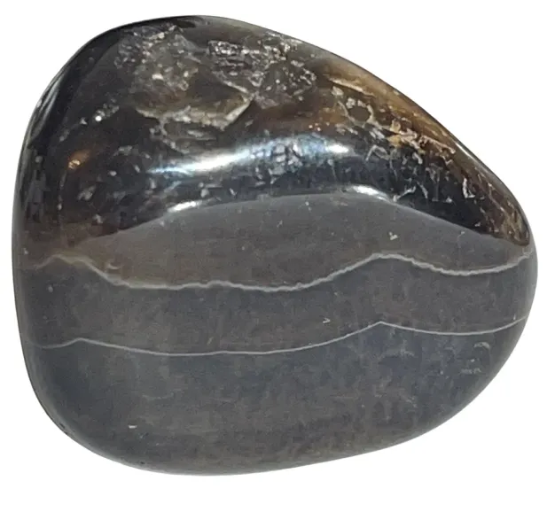 Black Agate metaphysical stone (yellow bin)
