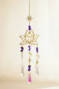 Lotus Suncatcher Colorful FLuorite